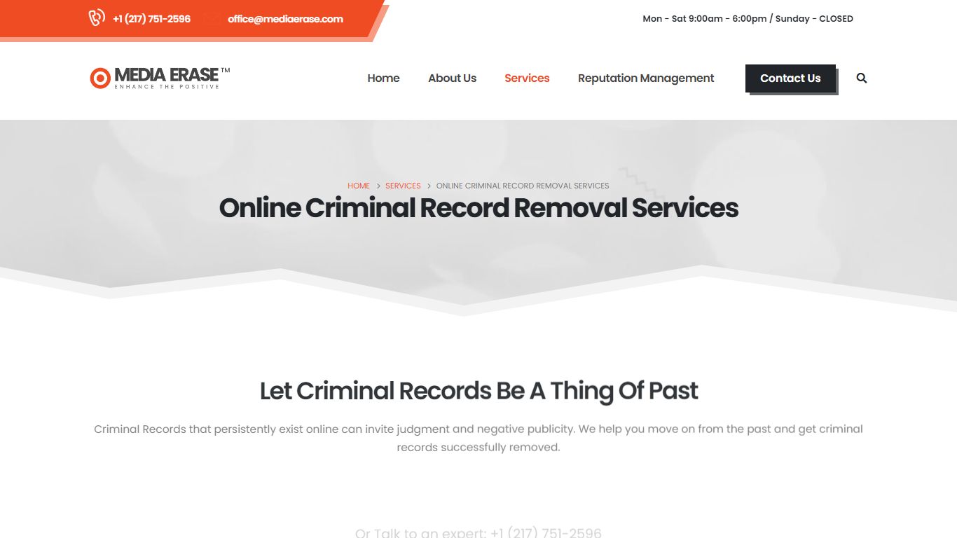 Online Criminal Record Removal Services – Media Erase